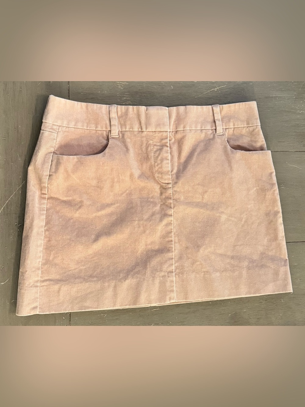 J. Crew Tan Corduroy Mini Skirt